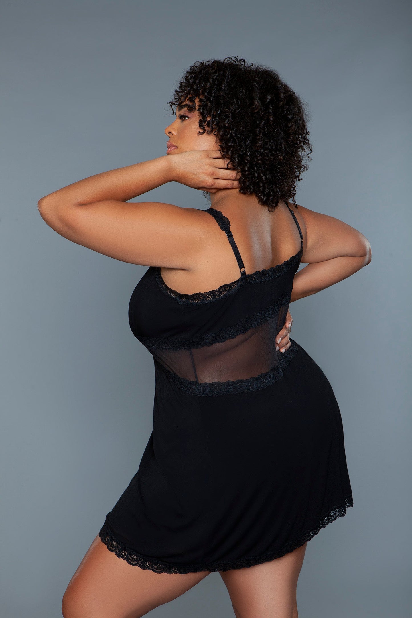 Alexi Slip – Elegant Floral Lace and Mesh Nightwear