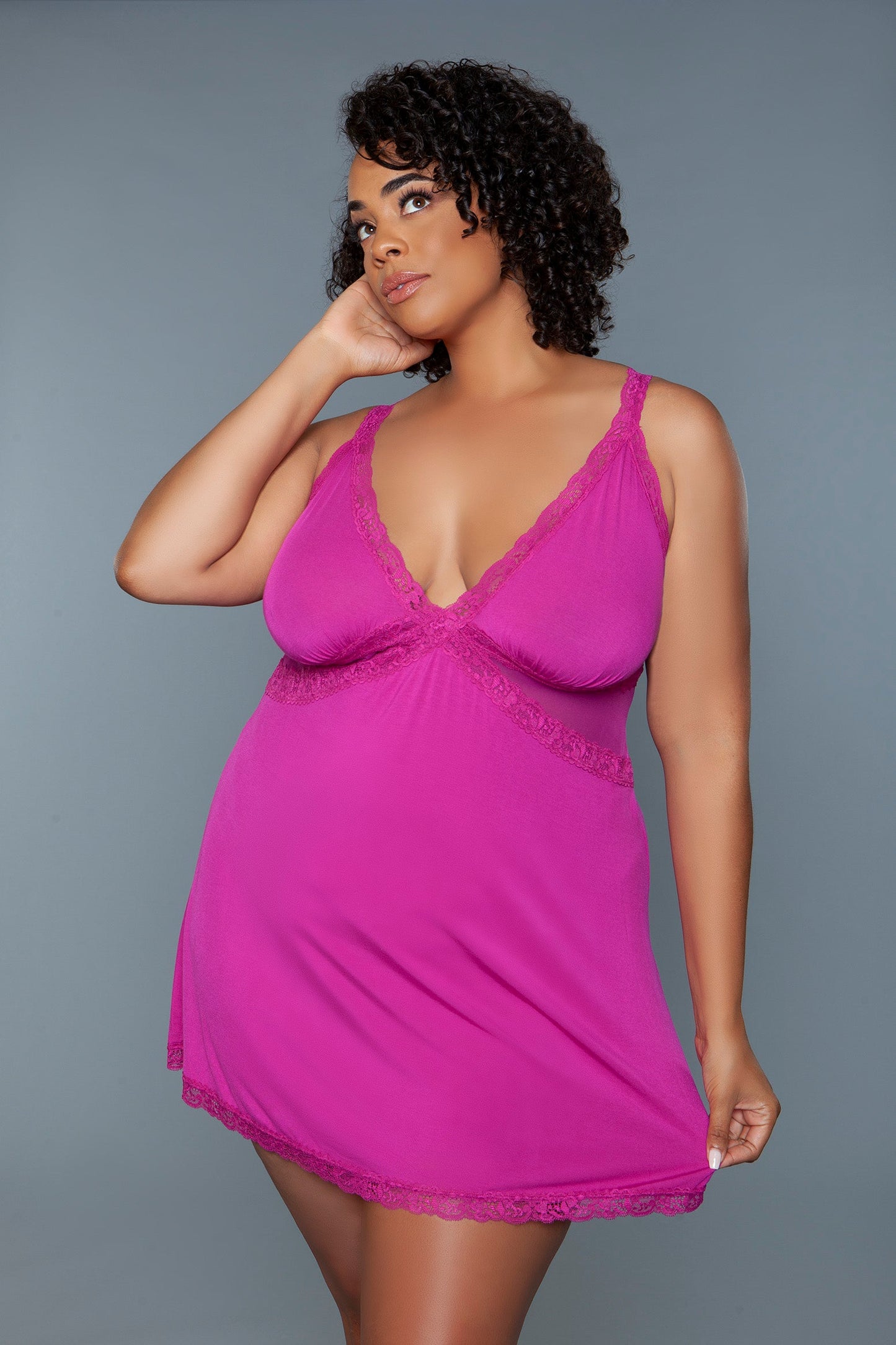 Alexi Slip – Elegant Floral Lace and Mesh Nightwear