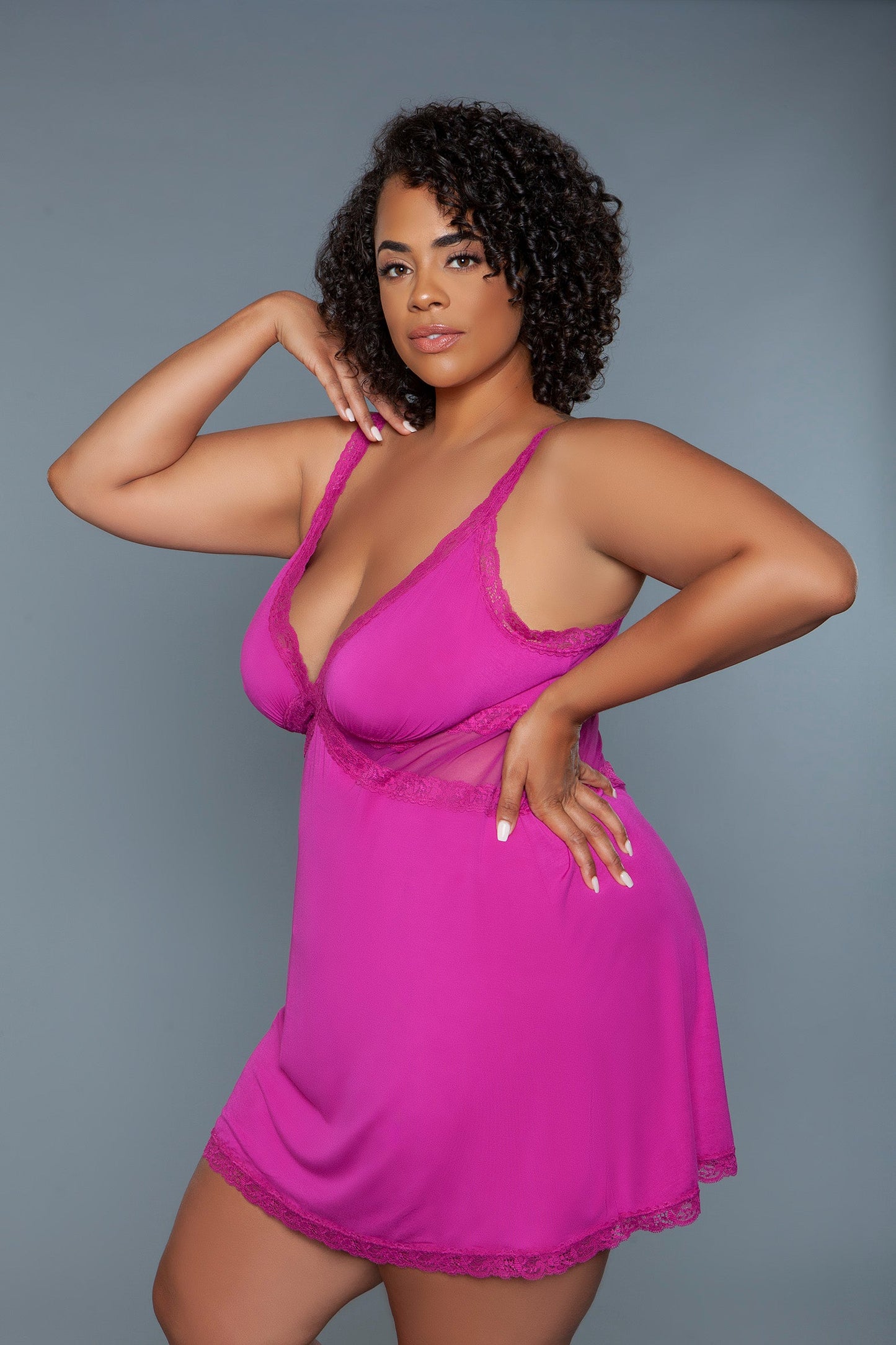 Alexi Slip – Elegant Floral Lace and Mesh Nightwear