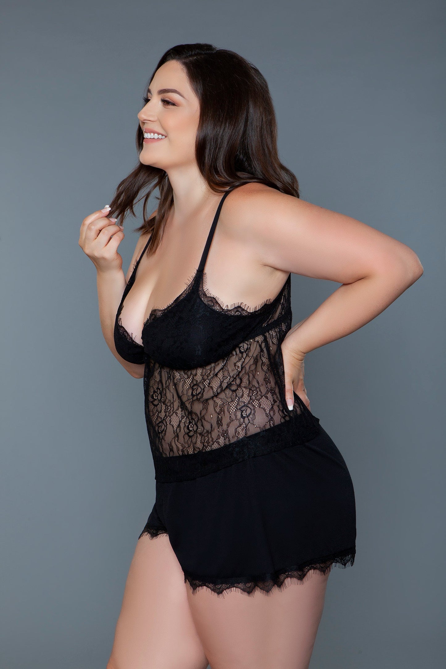 Paris Set – Elegant Lace Cami and Shorts Ensemble