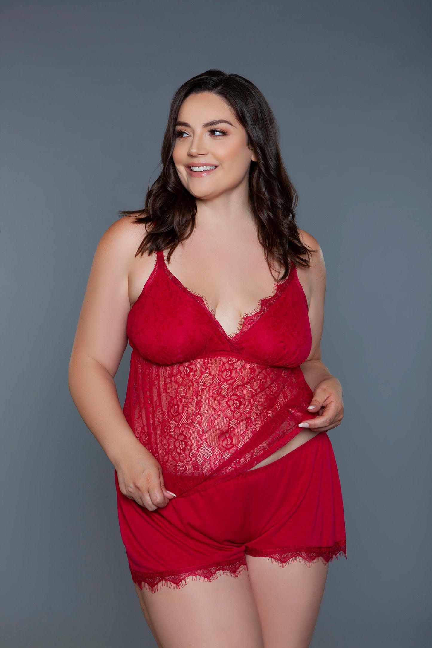 Paris Set – Elegant Lace Cami and Shorts Ensemble
