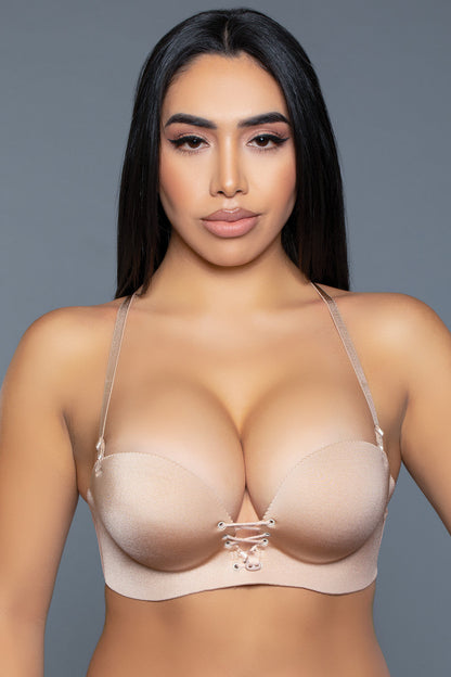 Front Tie Fashion Bra: Versatile Lace-Up Design with Adjustable Support
